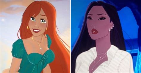 This Tiktok Artist Gives Disney Princesses Modern Makeovers Popsugar