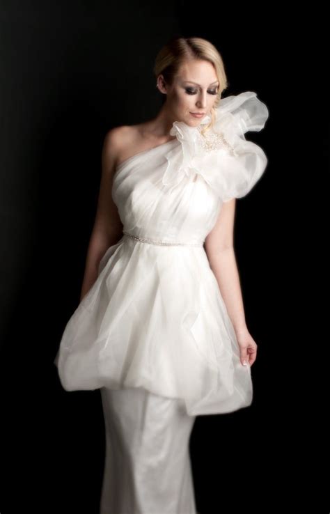 Aurelia Wedding Dress Avant Garde Off White Wedding Etsy Off White