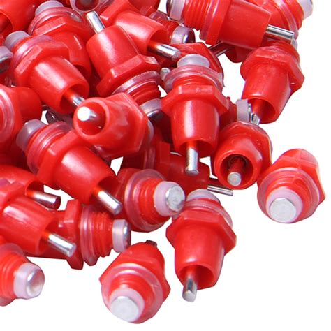 2x100pcs Spring Type Chicken Red Nipples Drinking Chicken With