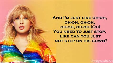 Taylor Swift You Need To Calm Down Lyrics Youtube