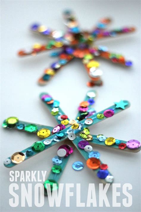 Toddler Approved Sparkly Snowflake Craft For Kids