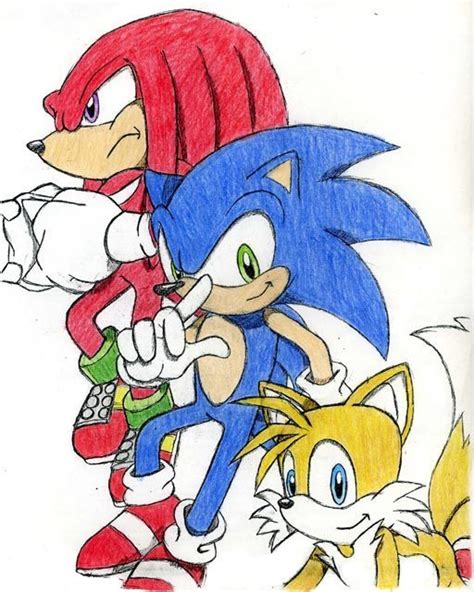 Knuckles Sonic And Tails Sonic Heroes Fan Art 1594492 Fanpop