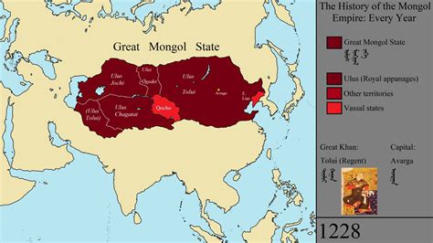 The History Of The Mongol Empire Every Year Youtube