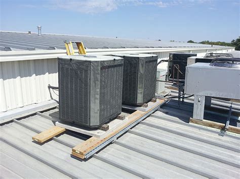 Rooftop Unit Filter Screen Over Steel Hail Guards Air Solution Company