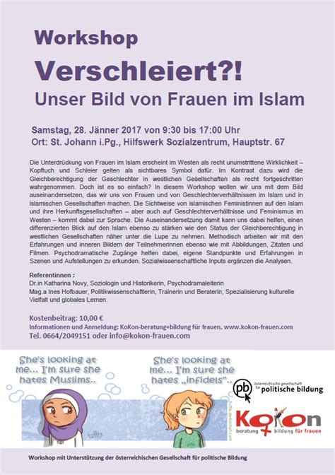Workshop Verschleiert Unser Bild Von Frauen Im Islam Kokon Frauen