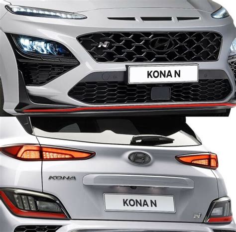 Hyundai Emblems Black Set Front And Rear Kona N 8000