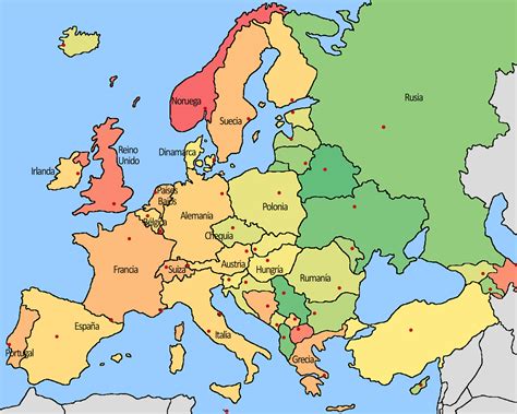 Juegos de Geografía | Juego de Localiza estas capitales de Europa