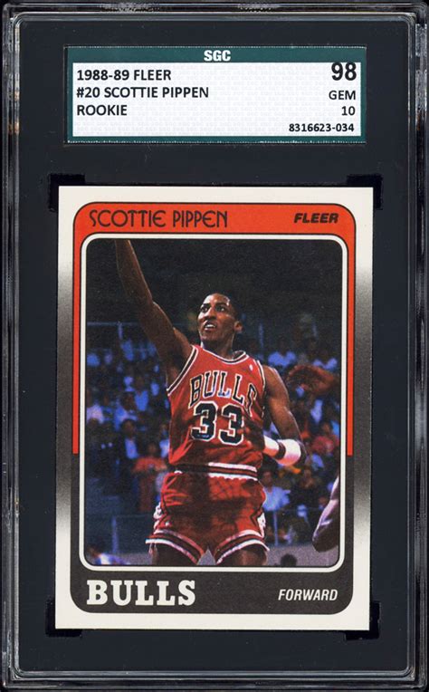 Including news, stats, videos, highlights and more on espn. 1988-89 Fleer #20 Scottie Pippen Rookie card SGC 98+ Among ...