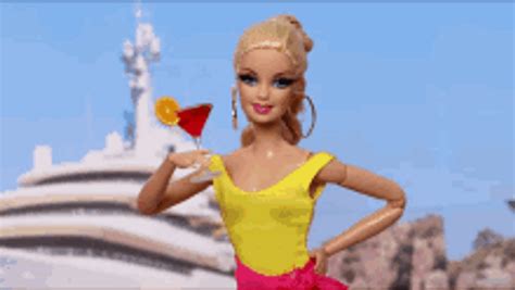Drinking Barbie GIF GIFDB Com