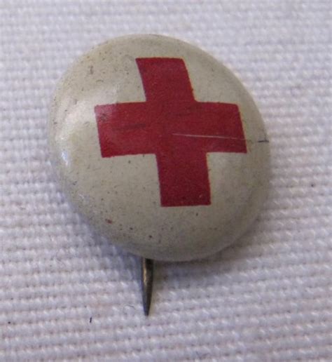 Donated Vintage Lot 3 Small Red Cross American Junior Metal Tab Pins