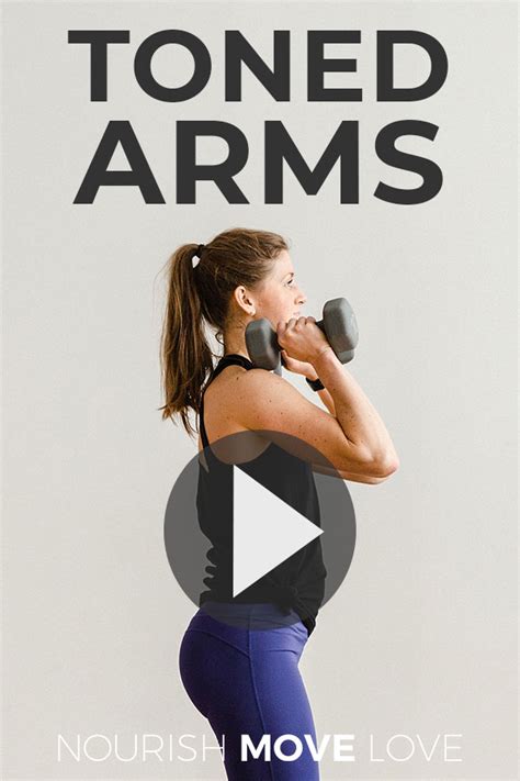 25 Minute Toned Arms Workout For Women Nourish Move Love