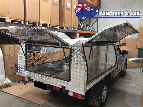 Heavy Duty Aluminium Canopy Gullwing Ute Truck Trailer Tool Box Single