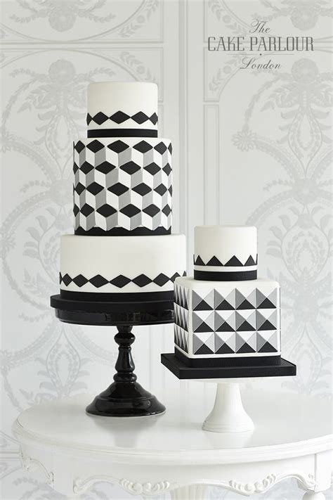 The gaps between the tiers mimic the dress by allowing the jagged icing to hand down below the edge of the cake! Wedding Cakes | Wedding Cakes London | The Cake Parlour ...