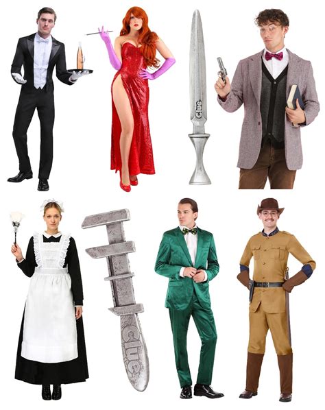 Clue Game Characters Costumes Team Scavenger Hunt Clue Themed City