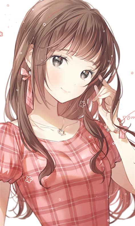 Anime Anime Girls Brunette Short Hair Hd Wallpaper Wa