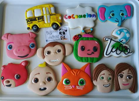 Cocomelon birthday party supplies for kids, cocomelon party decorations includes happy birthday banner, balloon, cupcake toppers, large cake topper, swirl plastic, coil, glue 4.6 out of 5 stars 278 $23.99 $ 23. Cocomelon birthday cookies in 2020 | 2nd birthday party ...