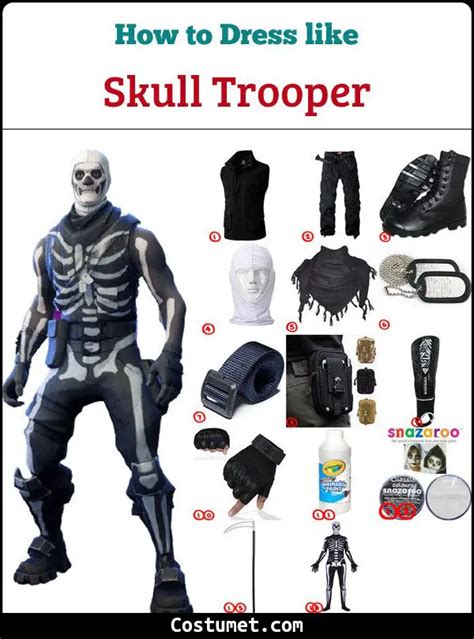 Skull Trooper Fortnite Costume For Cosplay And Halloween 2023