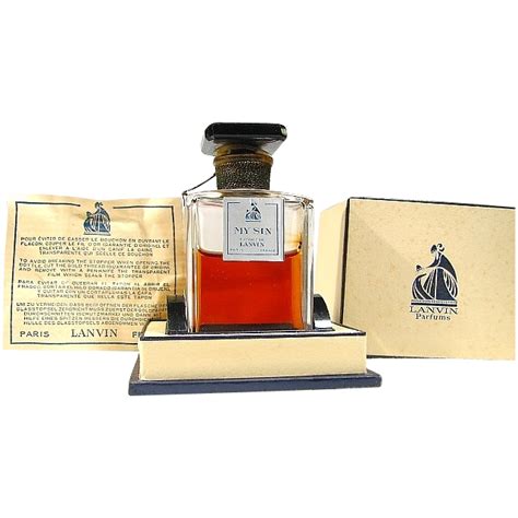 Vintage My Sin Extrait By Lanvin Paris France Lanvin Perfume Bottles