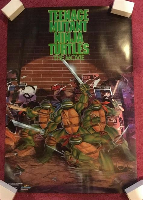 Vintage Tmnt Teenage Mutant Ninja Turtles The Movie 1989 Unused