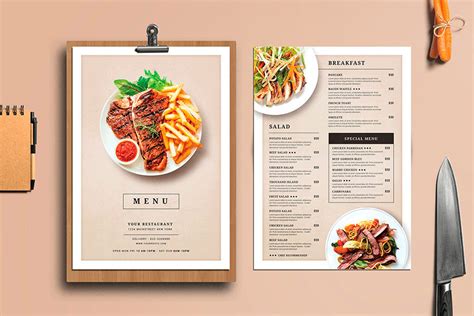 30 Plantillas De Menú Para Restaurante Con Diseños Creativos