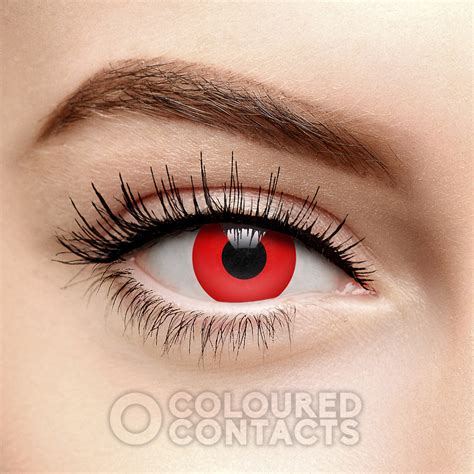 Red Vampire 90 Day Colored Contacts Halloween Twilight Lenses