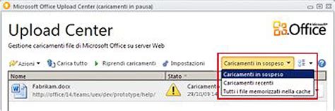 Microsoft Office Upload Center Supporto Di Office