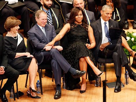 Michelle obama defended her relationship with george w. George W. Bush Breaks Down His Affection for Michelle ...
