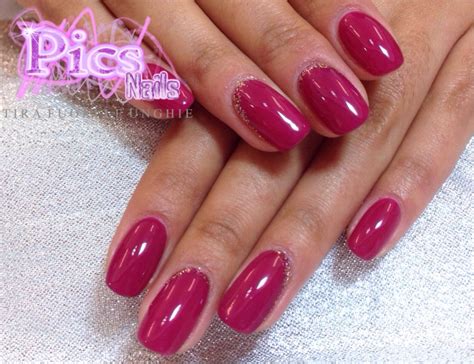 Semipermanente One Step Fuxia Scuro Laccato 10 Pics Nails