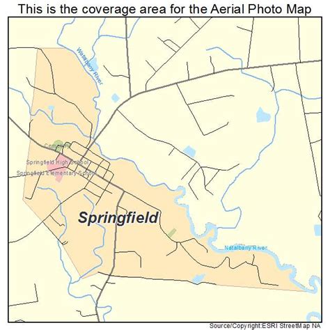 Aerial Photography Map Of Springfield La Louisiana