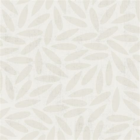 Non Woven Wallpaper Leaves Modern White Metallic 012026