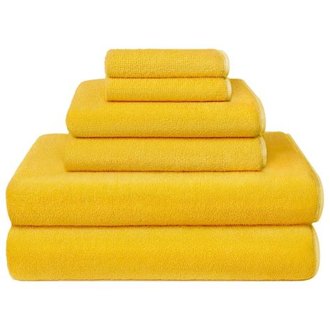 Make bath time more pleasurable by stocking up on yellow bath towels, hand towels, and washcloths from zazzle today! Crowning Touch Amaze 6-piece Bath Towel Set | Yellow ...