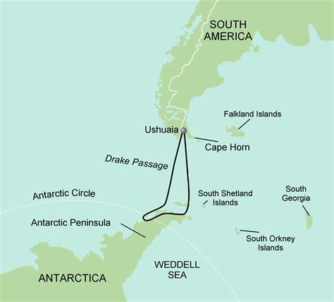 Map Of South America And Antarctica