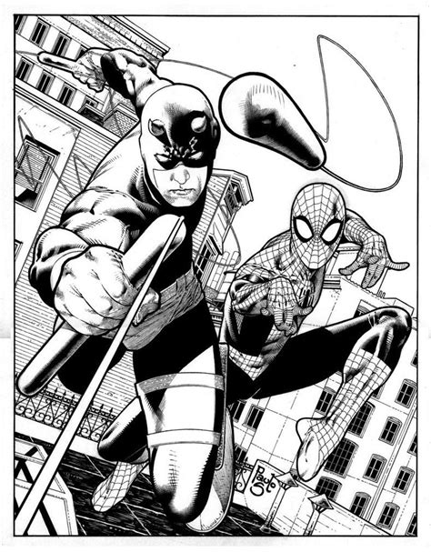 Daredevil And Spider Man Comi By Paulosiqueira On Deviantart Comic