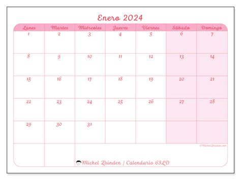 Calendario Enero 2024 Delicadeza Ld Michel Zbinden Gt