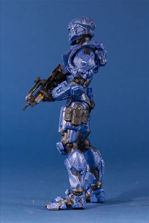 Halo 4 Spartan Soldier Blue Action Figure Series 1 Images At Mighty
