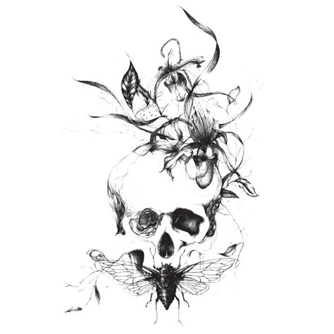 All images is transparent background and free download. Skull-temporary-tattoo-1_1024x1024.png (1000×1000) (With images) | Fake tattoo sleeves