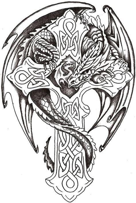 Dragon Lord Celtic By Thelob On Deviantart Dragon Coloring Page