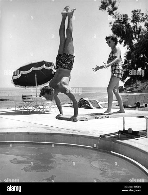 Kirk Douglas With His First Wife Diana Douglas Catalina Island