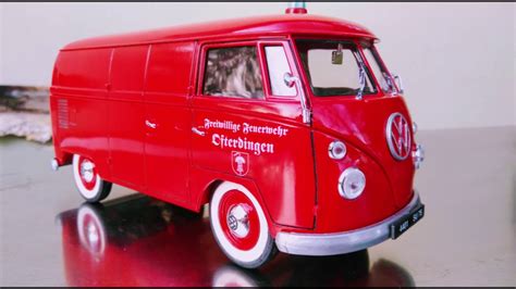 VW combi 1/18 solido feuerwehr ofterdingen - YouTube