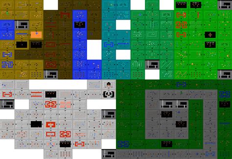 Legend Of Zelda Legend Of Zelda Second Quest Dungeon Map 4096x2816