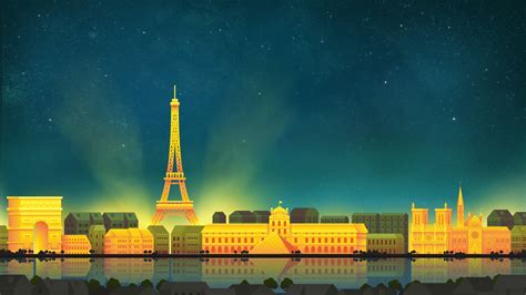 Eiffel Tower Arc De Triomphe Cityscape Artwork Wallpaper Hd Artist 4k