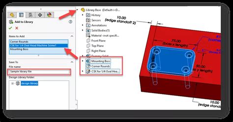 How To Create Design Library Features In Solidworks Goengineer