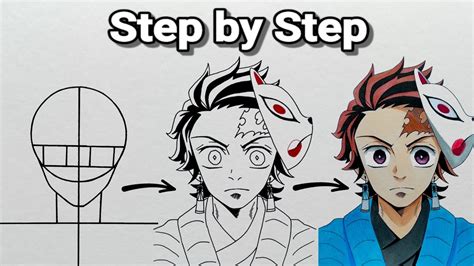 How To Draw Tanjiro Kamado Step By Step Tutorial For Beginners