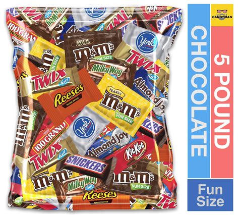 Buy Candyman Bundle Of 5 Pound Variety Assortment Chocolate Mix Bulk