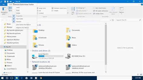 Fixit Tips Tricks How To Get The File Explorer Ribbon At The Top Of The
