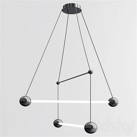 Minimalist Lighting Collection 3 Type Pendant Light 3d Model