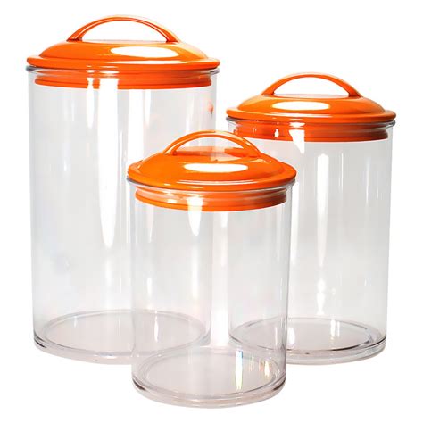 Get great deals on ebay! Calypso Basics, Acrylic Canister Set of 3, Orange ...