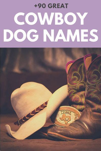 300 Cowboy Dog Name Ideas Saddle Up Doggo Dog Names Girl Dog