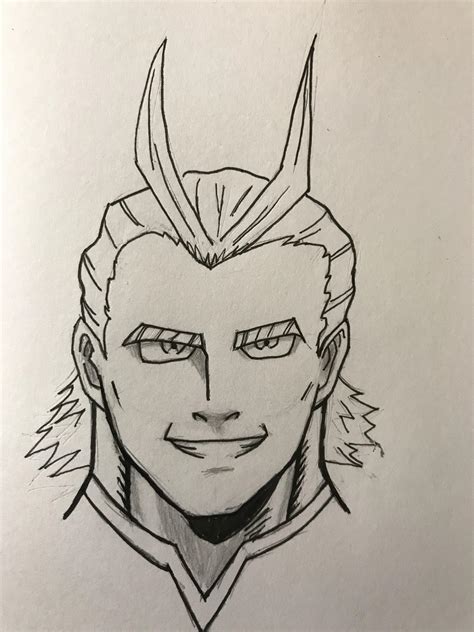 Young All Might For Inktober Rbokunoheroacademia