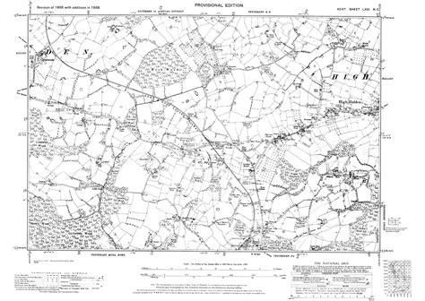 Old Map Of Parts Of Biddenden St Michaels And High Halden In